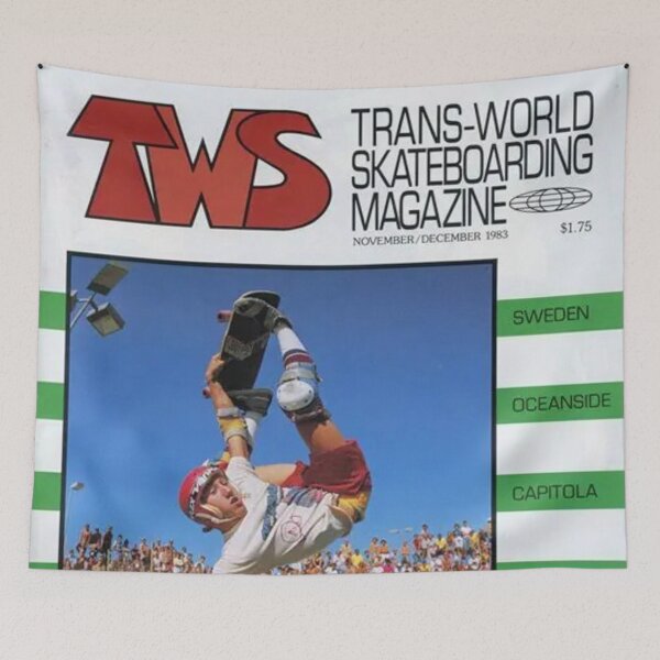 Item preview, Transworld Skateboard 1983 Skate Design Art Print Poster Wall Tee Vest  designed and sold by Cool Robot Bro..