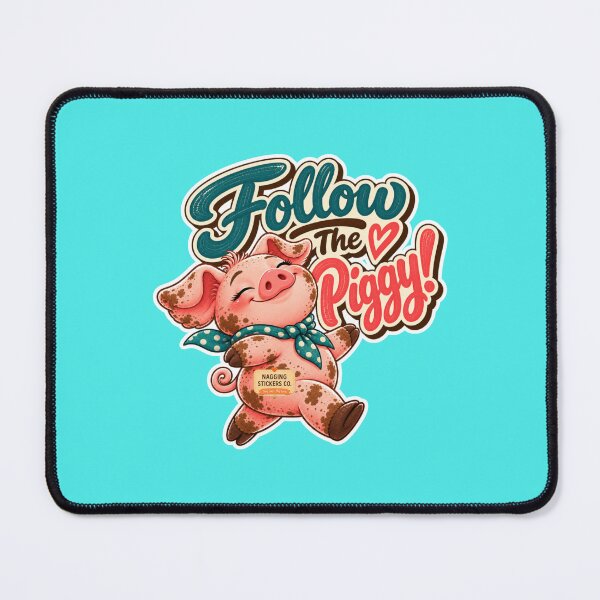 Item preview, FOLLOW THE PIGGY! BY NAGGINGSTICKERSCO. ROLL LIKE A PIG! COLLECTION | AQUA Edition | No.01 designed and sold by LaMaisonOfMY.
