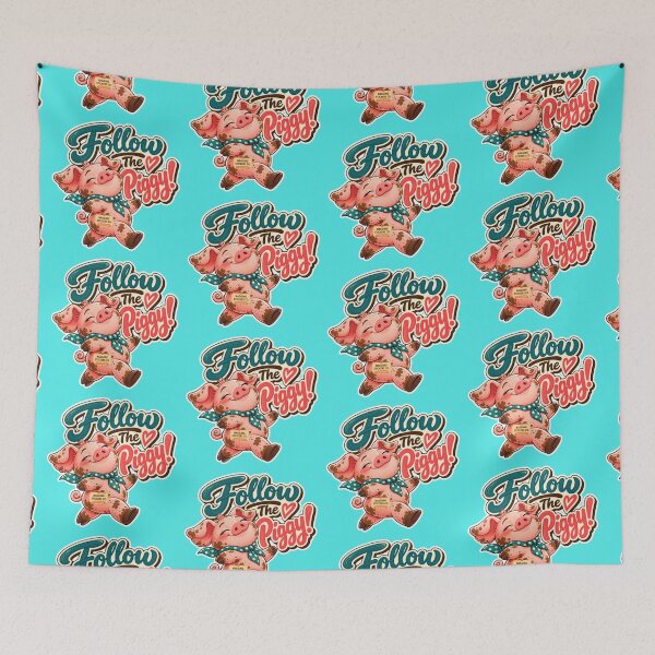 Item preview, FOLLOW THE PIGGY! BY NAGGINGSTICKERSCO. ROLL LIKE A PIG! COLLECTION | AQUA Edition | No.01 designed and sold by LaMaisonOfMY.