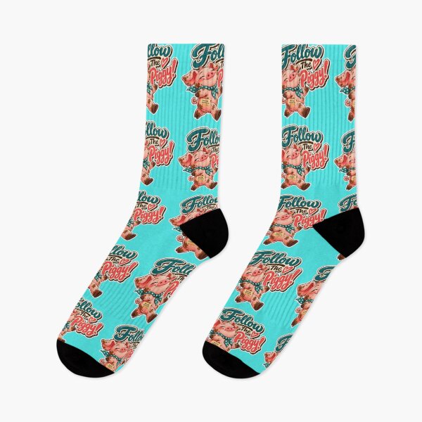 Item preview, FOLLOW THE PIGGY! BY NAGGINGSTICKERSCO. ROLL LIKE A PIG! COLLECTION | AQUA Edition | No.01 designed and sold by LaMaisonOfMY.