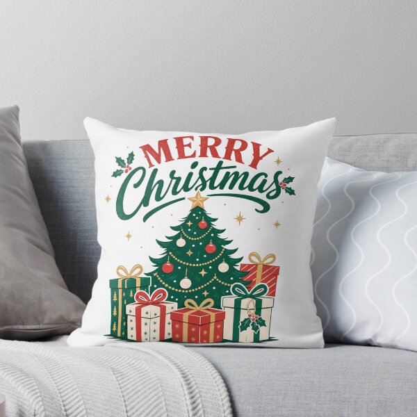 Item preview, Merry Christmas - Traditional Christmas Tree and Festive Gifts designed and sold by KMMODERNDESIGNS.