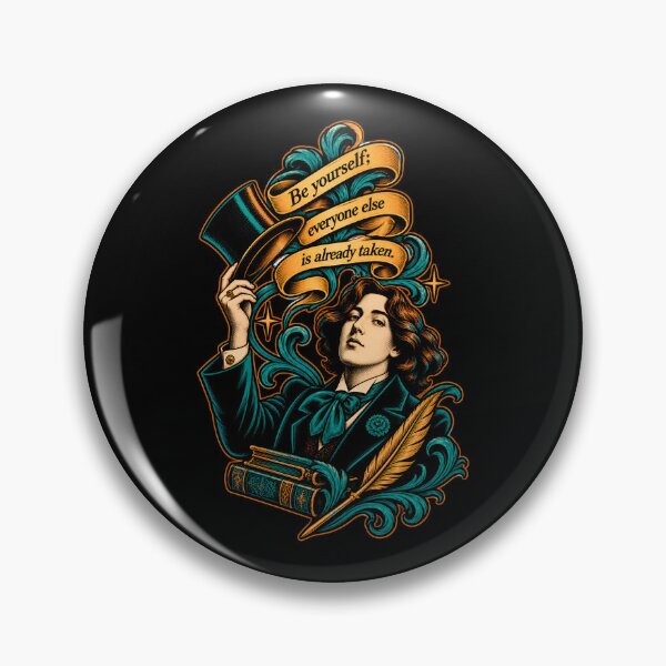 Item preview, Oscar Wilde Be Yourself Top Hat Quote designed and sold by Fenay Designs.