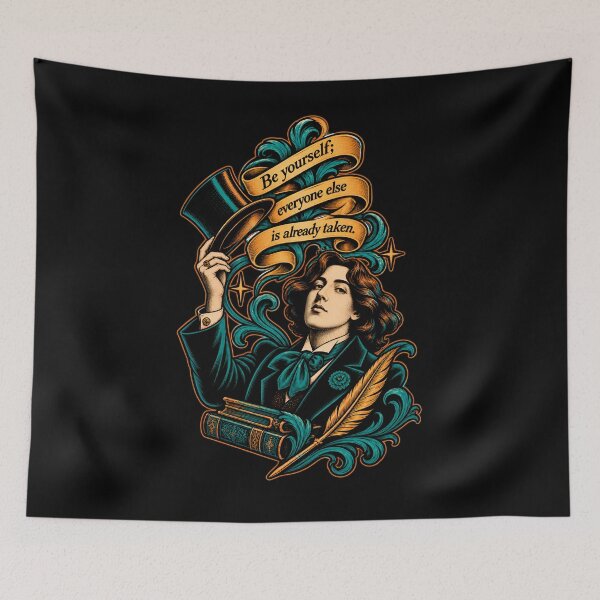 Item preview, Oscar Wilde Be Yourself Top Hat Quote designed and sold by Fenay Designs.