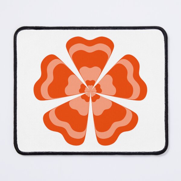 Item preview, Stylized Orange Retro Flower designed and sold by PatternTitan.