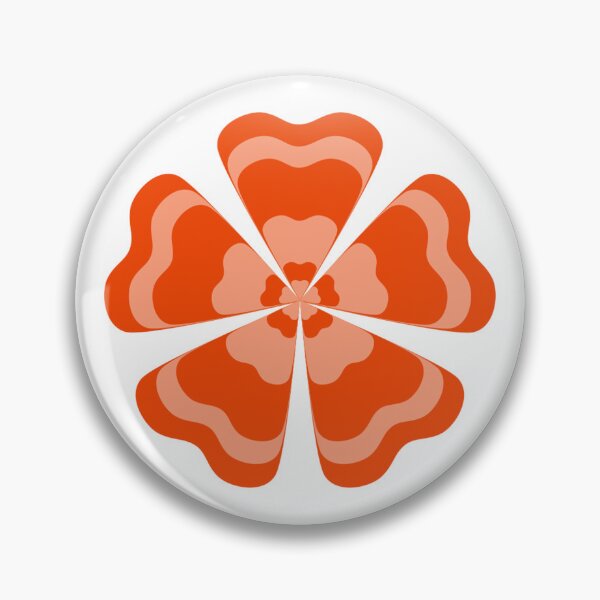 Item preview, Stylized Orange Retro Flower designed and sold by PatternTitan.