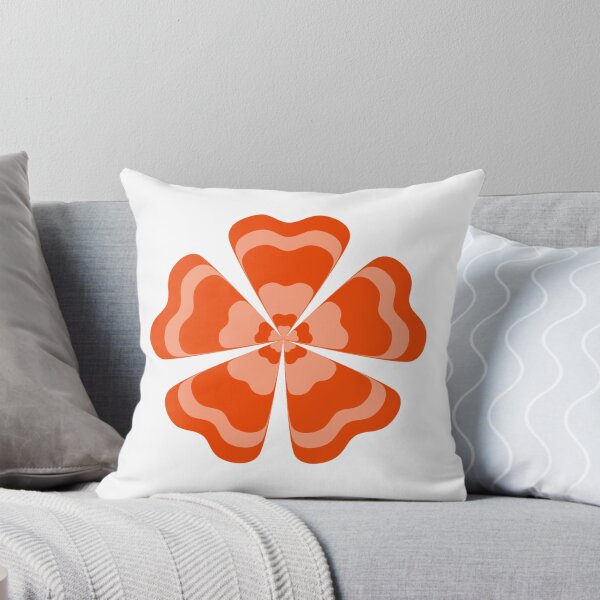 Item preview, Stylized Orange Retro Flower designed and sold by PatternTitan.