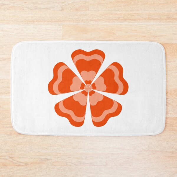 Item preview, Stylized Orange Retro Flower designed and sold by PatternTitan.