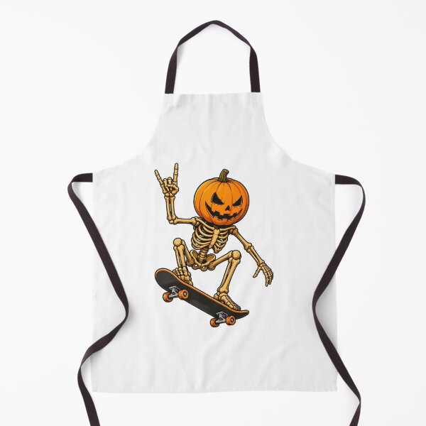 Item preview, Skeleton Pumpkin Skateboarding Halloween Art designed and sold by SoyLamderma.