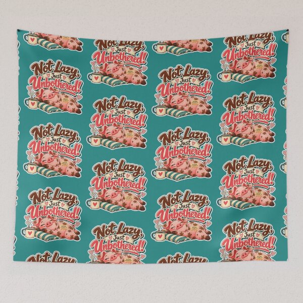 Item preview, NOT LAZY! JUST UNBOTHERED! BY NAGGINGSTICKERSCO. ROLL LIKE A PIG! COLLECTION | GREEN Edition | No.01 designed and sold by LaMaisonOfMY.