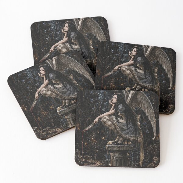 Item preview, Angel with Knife in Gothic Setting designed and sold by gloriacorear.