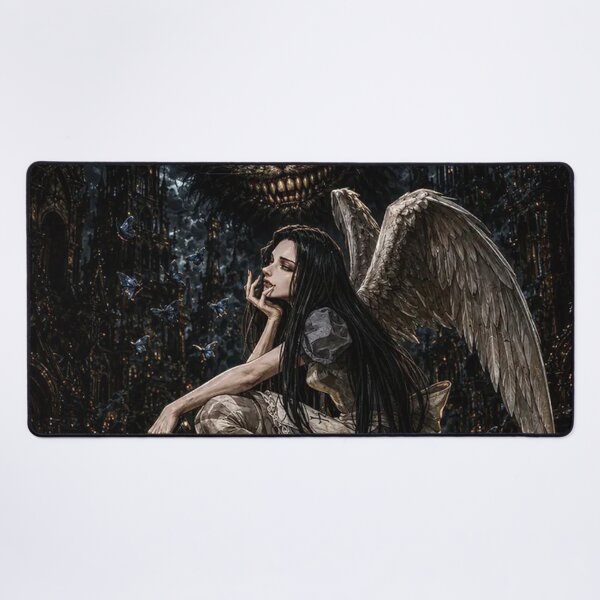 Item preview, Angel with Knife in Gothic Setting designed and sold by gloriacorear.