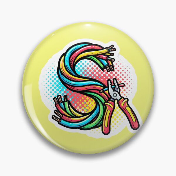 Item preview, Vibrant Electrician Letter S Pop Art Sticker designed and sold by bvdesignart.