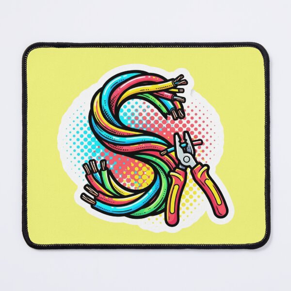Item preview, Vibrant Electrician Letter S Pop Art Sticker designed and sold by bvdesignart.