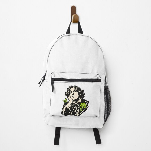 Item preview, Oscar Wilde High-Contrast Portrait in Electric Lime designed and sold by Fenay Designs.