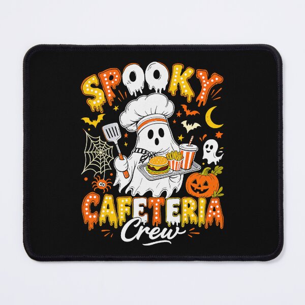 Item preview, Spooky Cafeteria Crew Halloween Lunch Lady Ghost designed and sold by Glow-Paw-Studio.