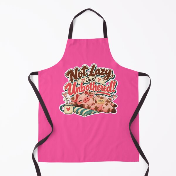 Item preview, NOT LAZY! JUST UNBOTHERED! BY NAGGINGSTICKERSCO. ROLL LIKE A PIG! COLLECTION | ELECTRIC PINK Edition | No.01 designed and sold by LaMaisonOfMY.