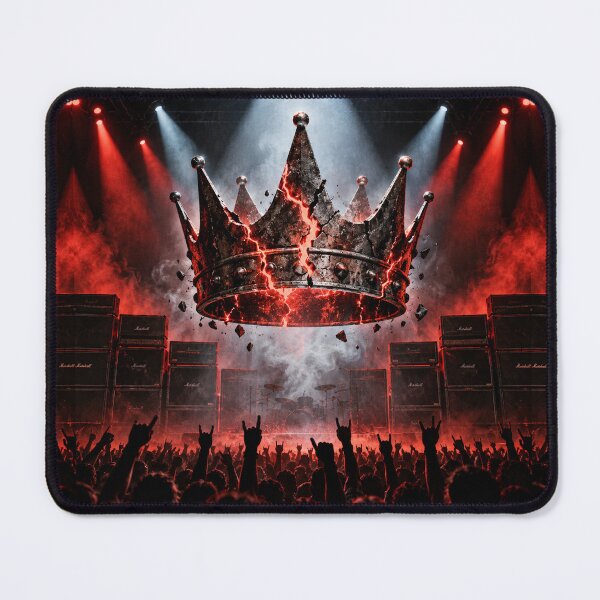 Item preview, Heavy Is The Crown Industrial Rock Arena Poster T-Shirt designed and sold by Fanverse Merchandise.