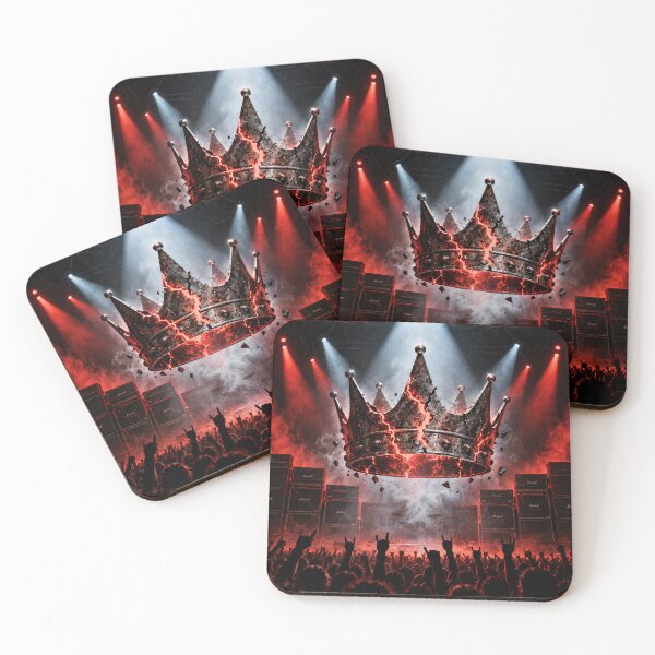 Item preview, Heavy Is The Crown Industrial Rock Arena Poster T-Shirt designed and sold by Fanverse Merchandise.