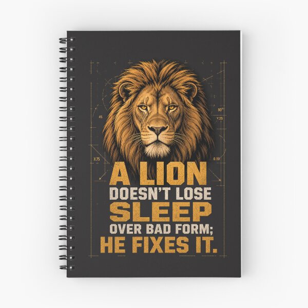 Item preview, A Lion Doesn't Lose Sleep Over Bad Form Fitness Quote Art designed and sold by Bennie Singh.