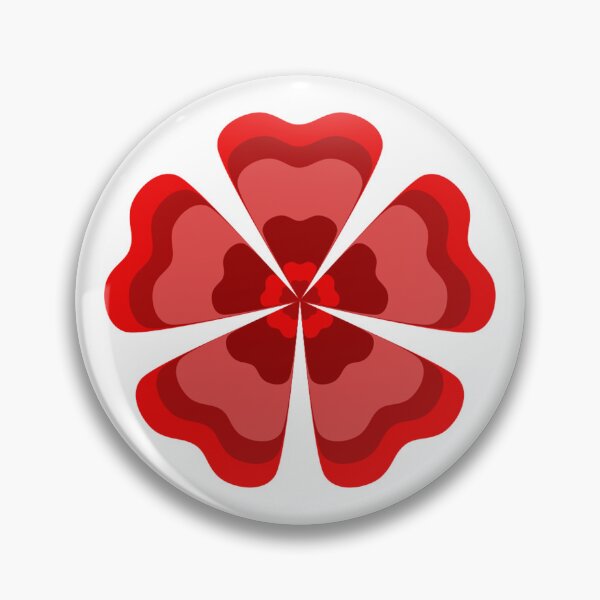 Item preview, Stylized Red Retro Flower designed and sold by PatternTitan.