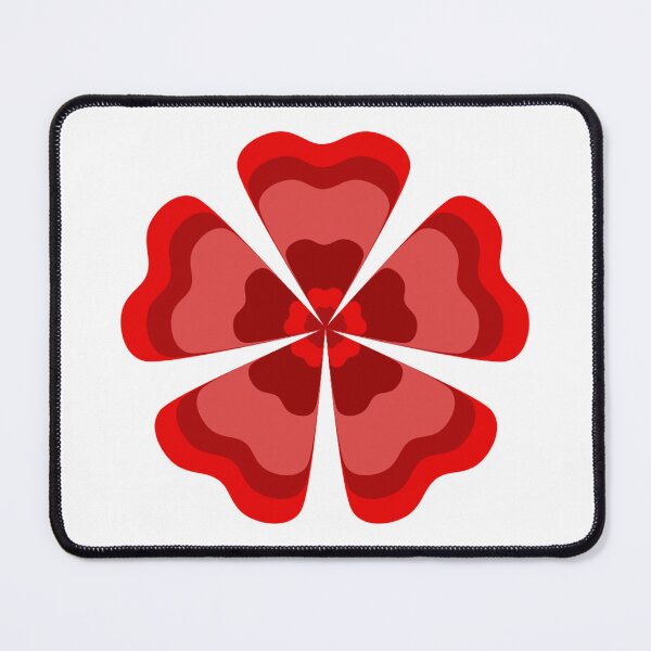 Item preview, Stylized Red Retro Flower designed and sold by PatternTitan.