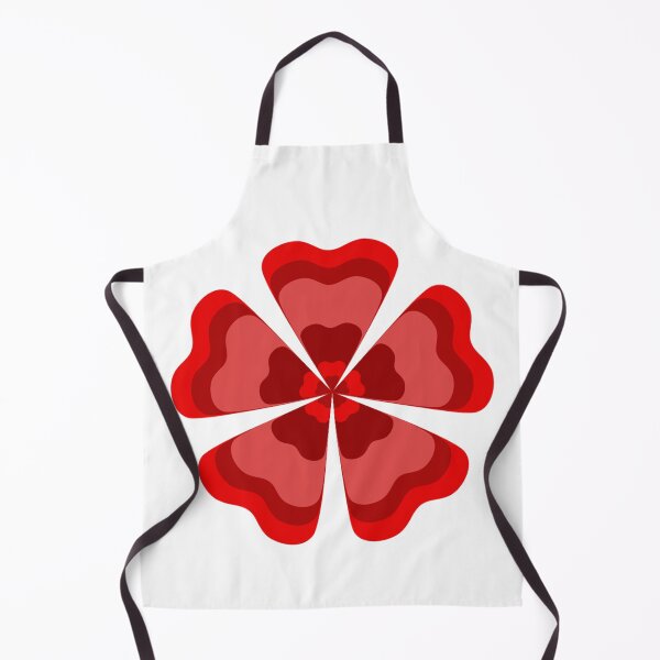 Item preview, Stylized Red Retro Flower designed and sold by PatternTitan.