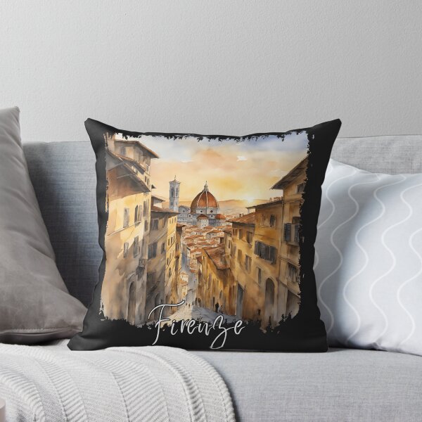 Aperçu de l'œuvre Aquarelle de Florence, Florence, Italie créée et vendue par Dressyourflag.