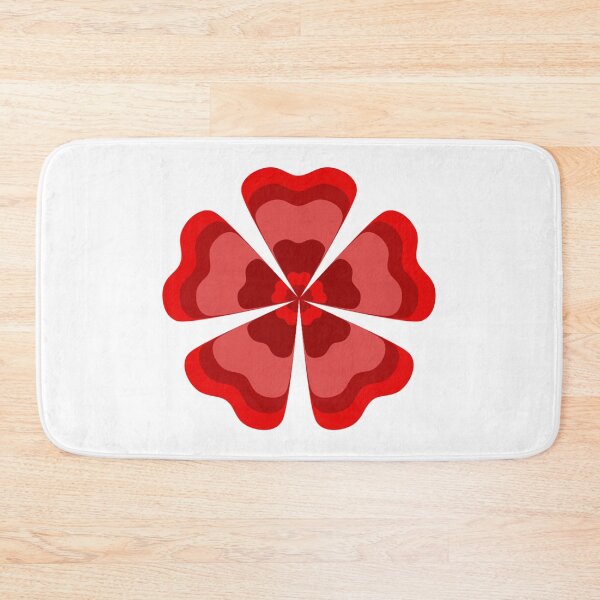 Item preview, Stylized Red Retro Flower designed and sold by PatternTitan.