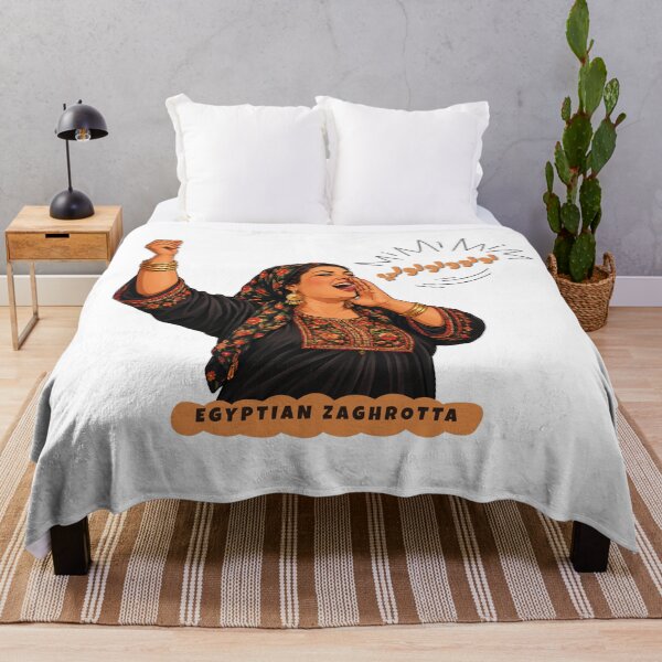 Item preview, Egyptian Zaghrotta Funny Zaghareet Celebration Woman Sticker designed and sold by KaBaRen.