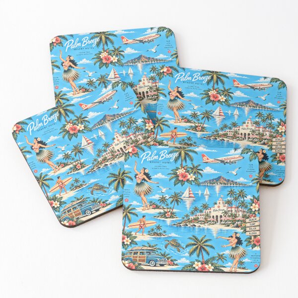 Item preview, Modern Hawaiian Resort – Aloha Island Adventure designed and sold by Plus91BIRD.