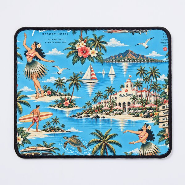 Item preview, Modern Hawaiian Resort – Aloha Island Adventure designed and sold by Plus91BIRD.