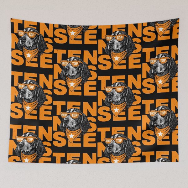 Item preview, Rocky Top Dog Tennessee Volunteers Fan Retro Mascot designed and sold by ostenlee.