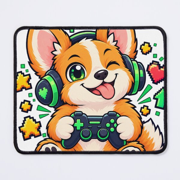 Item preview, Funny Corgi Gamer Level Up Your Corgi designed and sold by OLIVER-AGOUR.