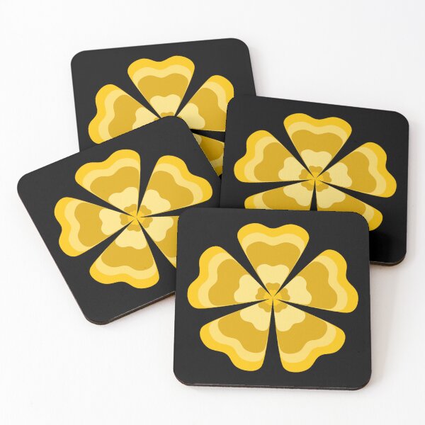 Item preview, Stylized Yellow Retro Flower designed and sold by PatternTitan.