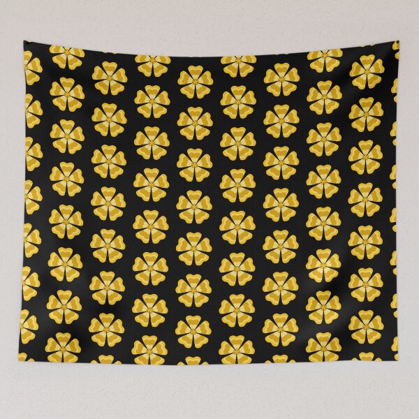 Item preview, Stylized Yellow Retro Flower designed and sold by PatternTitan.