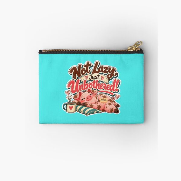 Item preview, NOT LAZY! JUST UNBOTHERED! BY NAGGINGSTICKERSCO. ROLL LIKE A PIG! COLLECTION | AQUA Edition | No.01 designed and sold by LaMaisonOfMY.