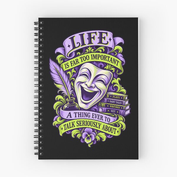 Item preview, Oscar Wilde Life Is Too Important Comedy Quote designed and sold by Fenay Designs.