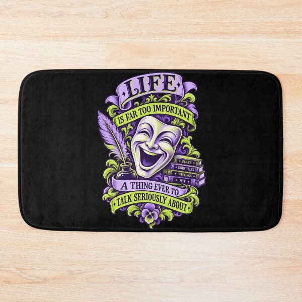 Item preview, Oscar Wilde Life Is Too Important Comedy Quote designed and sold by Fenay Designs.