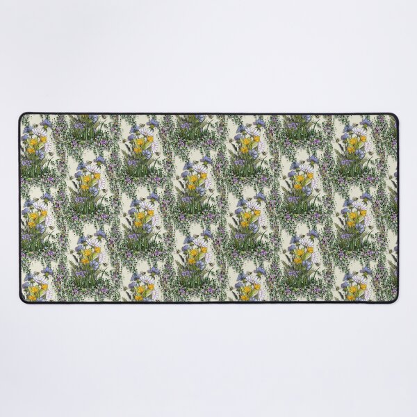 Item preview, Wildflowers Illustration, Riot of Flowers and Foliage, Bees designed and sold by JoyfulWhimsy.