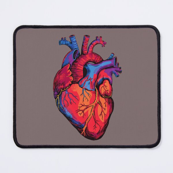 Item preview, Vibrant Anatomical Heart – Colorful Human Heart Medical Illustration designed and sold by Mousy17.