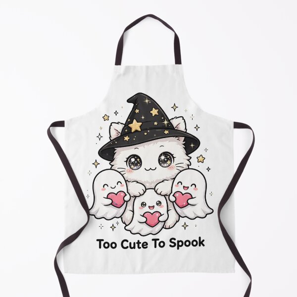 Item preview, Cute Halloween Cat Ghosts Hearts - Too Cute To Spook designed and sold by     Fatma Creates.