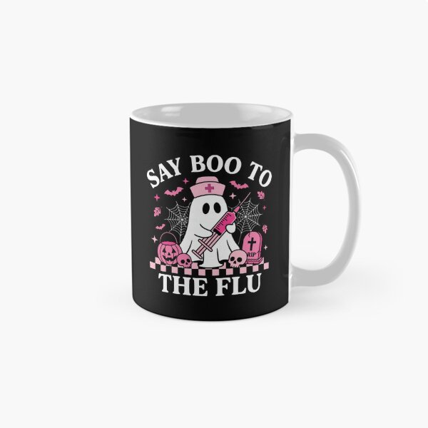 Item preview, Say Boo to the Flu Funny Halloween Nurse Ghost designed and sold by ostenlee.