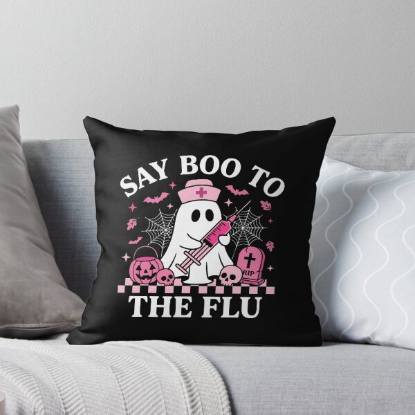 Item preview, Say Boo to the Flu Funny Halloween Nurse Ghost designed and sold by ostenlee.