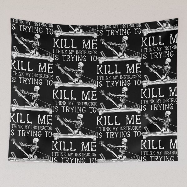 Item preview, Pilates Skeleton I Think My Instructor Is Trying designed and sold by OddPopARt.