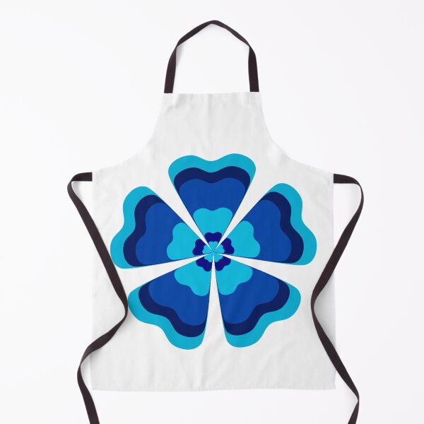Item preview, Stylized Blue Retro Flower designed and sold by PatternTitan.