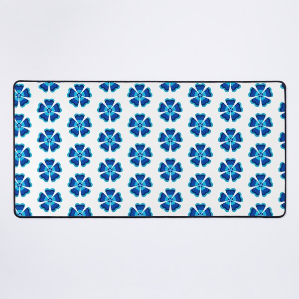 Item preview, Stylized Blue Retro Flower designed and sold by PatternTitan.