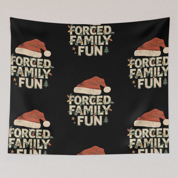 Item preview, Forced Family Fun Retro Santa Hat Vintage Christmas Lights Design designed and sold by RuthLangmoreSH.