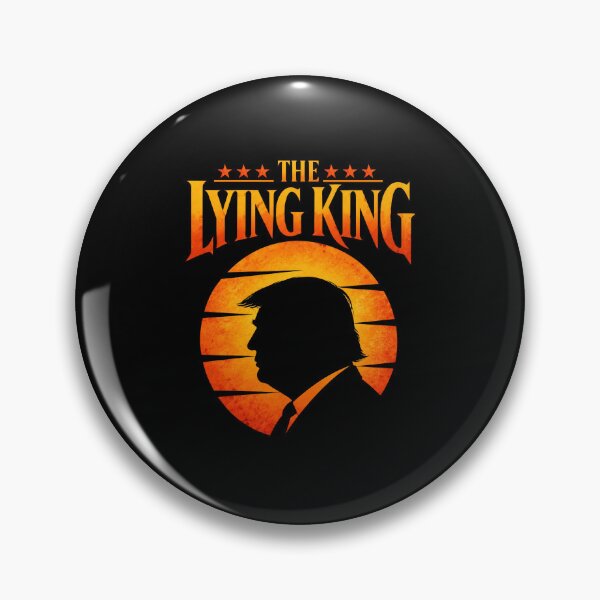 Item preview, The Lying King Trump Political Satire Retro Sunset designed and sold by Glow-Paw-Studio.