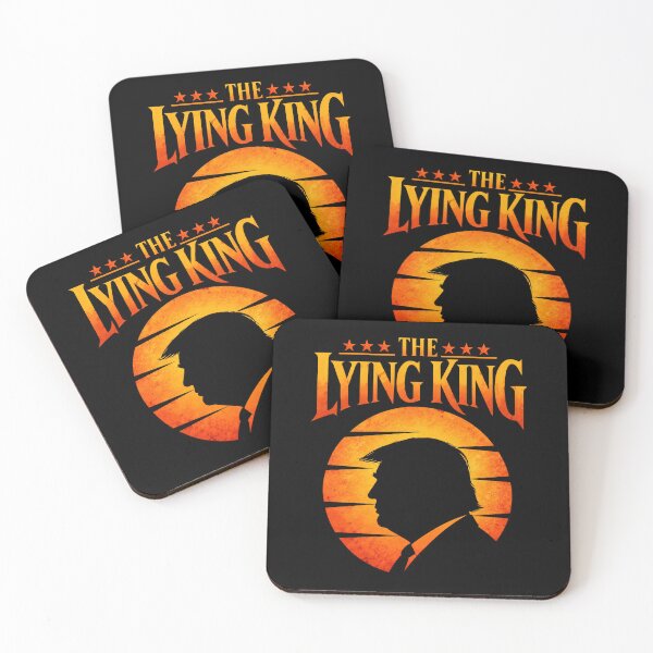 Item preview, The Lying King Trump Political Satire Retro Sunset designed and sold by Glow-Paw-Studio.