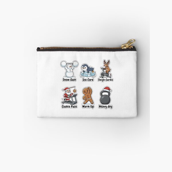 Item preview, Funny Winter Fitness & Gym Sticker Pack - Holiday Workout Puns Edition designed and sold by SimpleP.
